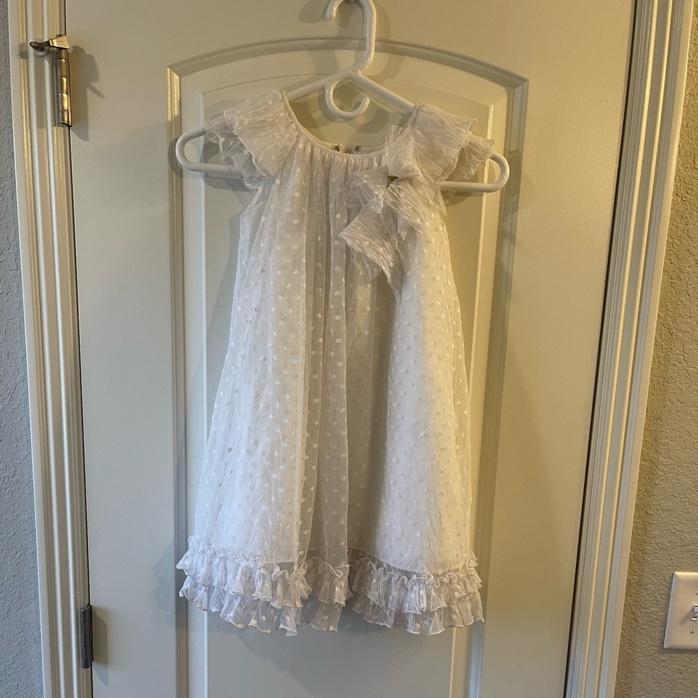 Laura Ashley white lace dress